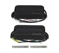 OriPure Pastillas Alnico 5 Humbucker para guitarra eléctrica: pastilla para mástil 7,9 K + pastilla para puente 16,6 K, color negro.