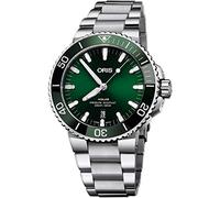 Oris Aquis Date - Reloj de acero para hombre, esfera verde, 43,5 mm, Referencia: 01 733 7730 4157-07 8 24 05PEB, Verde, Reloj de buceo