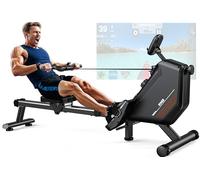 ORISYN - Remo para el hogar con resistencia magnética, remo con ordenador de a bordo Bluetooth, soporte para tableta ajustable, capacidad de peso de 170 kg