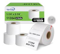Oritdge 4 rollos 11354 de etiquetas de 32 mm x 57 mm para DYMO Rollos de etiquetas S0722540 compatible con DYMO Labelwriter 550 5XL Labelwriter 450 4XL