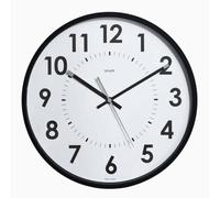 Orium Reloj silencioso Ø30cm 11244 Color Negro, Vidrio Plástico, 30 cm
