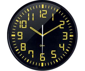 Orium Reloj silencioso Contrast Ø30cm 11023 Negro/Amarillo