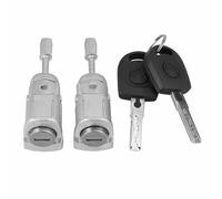 Orivin 1 par de cilindros de cerradura, aptos para manijas de cilindros de cerradura de puerta Volkswagen 604837167 604837168