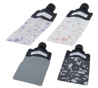 Orivin 4 bolsas de viaje para artículos de aseo, bolsas vacías a prueba de fugas, envases de viaje rellenables, para champú y acondicionador.