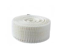 Orivin Forro de poliéster deshuesado de espina de pescado, beige, de 5 m y 25 mm de ancho. Accesorio de costura para manualidades, ropa y dobladillos de vestidos.