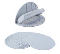 Orivin Herramienta Multifuncional Para Lijar Ángulos Semicirculares, Con 10 Piezas De Lija De Grano 180, Lijadora De Esquinas Para Paneles De Yeso, Kit Para Lijar Paredes.