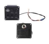 Orivin Juego de pastillas para guitarra acústica, preamplificadores, ecualizador de 3 bandas, Fishman ISYS, orificio integrado para guitarra electroacústica clásica, orificio de sonido folk.