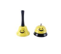 Orivin Paquete de 2 campanas de mesa de acero inoxidable, pequeñas y ruidosas, para servicio manual, para hotel, bar, recepción, restaurante, aula, oficina.