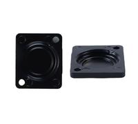 Orivin Placa Ciega Para Montaje En Panel (10 Unidades), Placa De Montaje En Rack De Metal Serie D Para Conectores De Chasis Y Conectores XLR