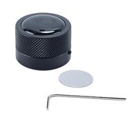 Orivin Porta tiza de billar redondo, práctico accesorio de billar, mini estuche magnético para puntas de tiza, caja redonda para billar (negro)