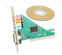 Orivin Tarjeta de sonido PCI de 4.1 canales CMI8738 con chip de audio para computadora de escritorio con sonido envolvente Windows XP 7 8 actualización