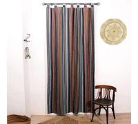 Oriz Cortina Alpujarreña con Trabillas Raya Rocio con Cinta termoadhesiva