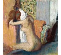 Orjdjz Wxkbl Después del baño de Edgar Degas Póster Impresiones abstractas Arte mural de lienzo de Edgar Degas Pintura vintage para la decoración de oficina 40x40cmx1 Sin marco
