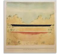 Orjdjz Wxkbl El mar detrás de Las Dunas de Paul Klee Póster y grabados Cuadro de pared vintage Pintura en lienzo de Paul Klee para decoración de oficina 40x40cmx1 sin marco