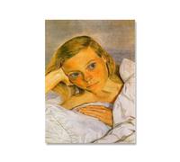 Orjdjz Wxkbl Famoso póster de Lucian Freud《Retrato》 Arte de Pared Lucian Freud Imprime Lucian Freud Cuadro Abstracto de Pintura en Lienzo para decoración del hogar 50x70cmx1 Sin Marco
