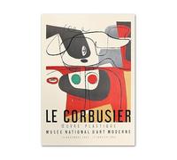 Orjdjz Wxkbl Francia Le Corbusier Póster Abstracto Lienzo Arte de la Pared Le Corbusier Impresiones Le Corbusier Pintura Nórdica para el Hogar Decoración de la Pared Cuadro 40x60cm Sin Marco