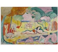 Orjdjz Wxkbl Henri Matisse Prints 《La alegría de vivir》Arte de pared Henri Matisse Póster Henri Matisse Cuadro abstracto en lienzo Cuadro retro para decoración de sala de estar 40x50cm Sin marco