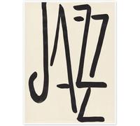 Orjdjz Wxkbl Jazz, póster de 1947 de Henri Matisse Arte mural en lienzo Grabados minimalistas Pintura de Henri Matisse para dormitorio Decoración cuadrada 40x55cmx1 sin marco