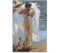 Orjdjz Wxkbl Joaquín Sorolla Póster y Láminas Joaquín Sorolla Niña Joven Lienzo Arte de Pared Joaquín Sorolla Cuadro de Pared para Decoración del Hogar 50x75cm Sin Marco