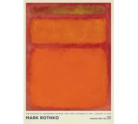 Orjdjz Wxkbl Mark Rothko Cuadro en Lienzo Mark Rothko《Rojo Naranja Amarillo》Póster Arte Abstracto De Pared Impresiones Modernas Cuadro Estético Para La Decoración Del Hogar 40x55cm Sin Enmarcar