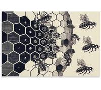 Orjdjz Wxkbl Metamorfosis por M.C. Escher Póster Impresiones abstractas M.C. Escher Arte mural Cuadro estético Pintura estética de lienzo para dormitorio 50x70cm Sin marco