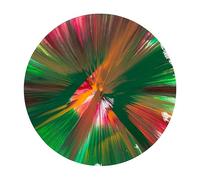 Orjdjz Wxkbl Póster de DAMIEN HIRST Estética de lienzos Grabados DAMIEN HIRST Círculo de arte mural Pósters y grabados giratorios para oficina Decoración mural del hogar 50x50cmx1 Sin marco