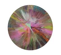 Orjdjz Wxkbl Póster de DAMIEN HIRST Grabados retro coloridos en lienzo Arte mural de DAMIEN HIRST Pósters y grabados sin título para la decoración mural del hogar 50x50cm Sin marco