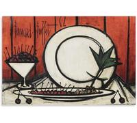 Orjdjz Wxkbl Póster y grabados de Bernard Buffet Bernard Buffet《Nature Morte aux Cerises》Arte mural Bernard Buffet Pintura para el hogar 50x75cm Sin marco