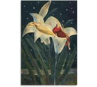 Orjdjz Wxkbl Pósters de William Blake《La canción de los》 Pintura abstracta de arte mural Grabados de lienzo de William Blake para decoración del hogar 40x65cm sin marco