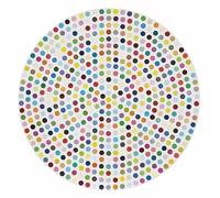 Orjdjz Wxkbl Sin título por Damien Hirst Póster Pop abstracto Arte mural Imagen a color Grabados de Damien Hirst Pintura estética para decoración de paredes de habitaciones 50x50cm Sin marco