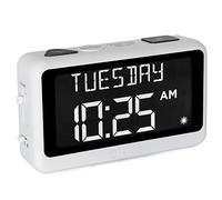 ORKA Reloj parlante. Recordatorio de píldoras de medicamentos grabable por Voz, Reloj Despertador parlante para Personas Mayores con discapacidad auditiva, con múltiples alarmas Personalizadas, Color