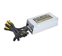 ORKDFJ 2000 W ETH - Fuente de alimentación para plataforma de minería 2U de un solo canal GPU PSU 10 x 6 pines dispositivo de eficiencia para BTC Antminer Bitcoin S7 S9