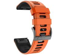ORKDFJ For Fenix 7X Watchbands Correa de reloj deportivo de silicona para Fenix 5X/5X Plus/Fenix 6X/Fenix 6X Pro/Fenix 3/Fenix 3 HR/Descent MK1/D2 Delta PX/D2 Charlie Smart watch band(Oran