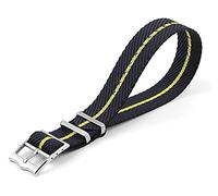 ORKDFJ Para Tudor Biwan Little Red Flower Watch Strap NATO Nylon Correa Jacquard Trenzada Correa 20mm 22mm, 20MM, Agate