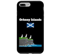 Orkney Islands Puffin Colony on Sea Cliffs Bandera de Escocia Carcasa para iPhone 7 Plus/8 Plus