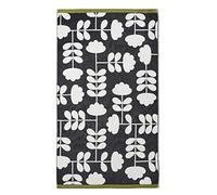 Orla Kiely Cut Stem - Toalla de baño (70 cm x 125 cm), diseño de musgo y carbón