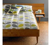 Orla Kiely Garabato Tallo Sea Grass / Huevo de Pato : Ama Almohada - 2 por Paquete