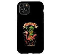 Orlando Alien Riding Flamingo Florida Beach Vacaciones Carcasa para iPhone 11 Pro