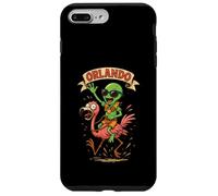 Orlando Alien Riding Flamingo Florida Beach Vacaciones Carcasa para iPhone 7 Plus/8 Plus