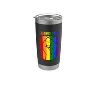 Orlando Florida LGBT Pride Month LGBTQ Rainbow Flag For Gay Vaso térmico de acero inoxidable de doble pared