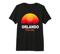 Orlando Florida Vintage Sunset Retro City State USA Camiseta Premium