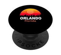 Orlando Florida Vintage Sunset Retro City State USA PopSockets PopGrip Adhesivo
