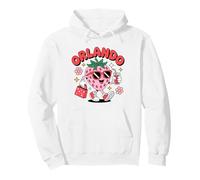 Orlando, Fun Groovy Summer Strawberry con Gafas de Sol Retro Sudadera con Capucha