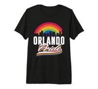 Orlando LGBT Lesbian Gay Bisexual Rainbow LGBTQ Pride Camiseta Premium