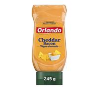 Orlando Salsa Queso Cheddar con Bacon Bocabajo 245g