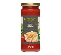 Orlando Tomate Frito Creaciones con Ajo Asado y Hierbas Mediterráneas Frasco, Sin Gluten Ni Conservantes, 340g