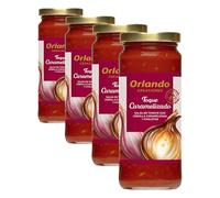 Orlando Tomate Frito Creaciones con Cebolla Caramelizada y Chalotas Frasco, Sin Gluten Ni Conservantes, 340g (Paquete de 4)