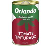 Orlando - Tomate Natural Triturado, Lata 400 g - , Pack de 6