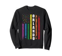 Orlando Us American Flag Rainbow Gay LGBT Pride Month Sudadera