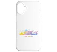 Orlandoan Horizonte Colorido Paisaje Urbano Orlando Carcasa para iPhone 16 Plus